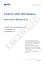 RAK RAK475 UART Instruction Manual preview