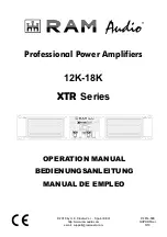 Preview for 1 page of RAM XTR-18K Operation Manual