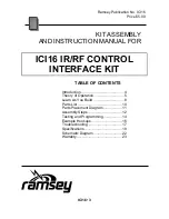 Preview for 3 page of Ramsey Electronics ICI16 Assembly And Instruction Manual