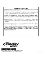 Preview for 24 page of Ramsey Winch RPH 12,000 Operating, Service And Maintenance Manual