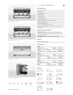 Preview for 2 page of Rancilio Classe 9USB TALL Specification