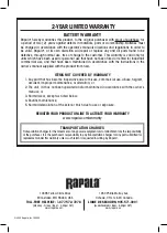 Preview for 8 page of Rapala R12B Owner'S Manual