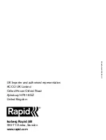 Preview for 180 page of Rapid BTX10 Operator'S Manual