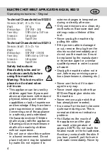 Preview for 3 page of Rapid EG313 Operating Instructions Manual