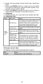 Preview for 43 page of Rapid RP150 MULTI Operating Instructions Manual