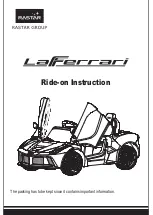 Preview for 2 page of rastar LaFerrari Ride-On Instructions