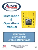 Rath 2100-986VAI Installation & Operation Manual preview