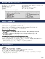 Preview for 4 page of Rath 2100-TLL Landline 12v Tower Installation & Operation Manual