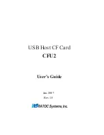 Ratoc Systems CFU2 User Manual preview