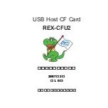 Ratoc Systems USB Host CF Card REX-CFU2 (Japanese) Product Manual preview