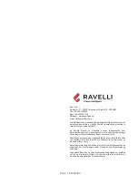 Preview for 116 page of Ravelli Calliope EU Use And Maintenance Manual