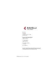 Preview for 36 page of Ravelli Vittoria V Use And Maintenance Manual