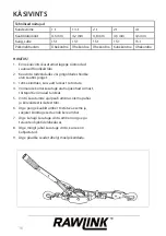 Preview for 16 page of RAWLINK 59795 Instruction Manual