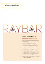 Preview for 1 page of Raybar alfresco User Manual