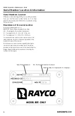 Preview for 6 page of Rayco RG13II Operator, Maintenance, & Parts Manual