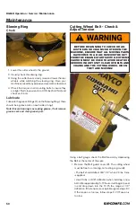 Preview for 50 page of Rayco RG55 Operator, Service, Maintenance Manual