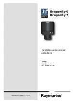 Preview for 1 page of Raymarine Dragonfly 6 Installation & Operation Instructions