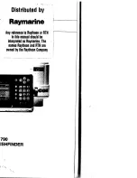 Raymarine Echostar 790 User Manual preview