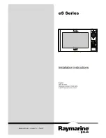 Preview for 1 page of Raymarine eS Series Installation Instructions Manual