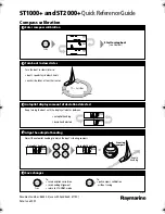 Preview for 3 page of Raymarine ST1000+ Quick Reference Manual