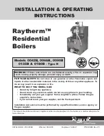 Raypak RAYTHERM 0042B Installation & Operating Instructions Manual preview