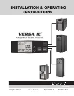 Raypak VERSA IC Installation & Operating Instructions Manual preview