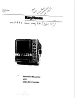 Preview for 2 page of Raytheon V700 Instruction Manual