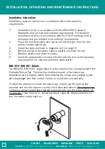 Preview for 4 page of rba RBA1211-600 Installation, Operation And Maintenance Instructions