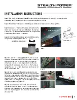 Preview for 9 page of RBP STEALTH POWER RBP-216-SP Installation Manual