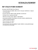 Preview for 15 page of RBP STEALTH POWER RBP-216-SP Installation Manual