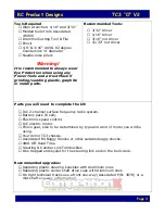 Preview for 3 page of RC Product Designs TC3-O V2 Instruction Manual