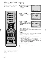 Preview for 64 page of RCA 20F501TDV User Manual