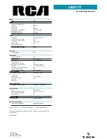 Preview for 2 page of RCA 24V511T Specifications