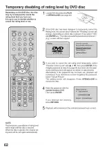 Preview for 62 page of RCA 27F501TDVB User Manual