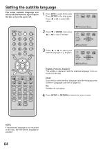 Preview for 64 page of RCA 27F501TDVB User Manual