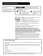 Preview for 2 page of RCA 27GT720TX1AX User Manual