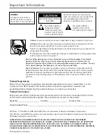 Preview for 2 page of RCA 36F530T - 36" TruFlat TV User Manual