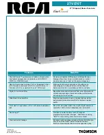 Preview for 1 page of RCA Alert Guard 27V570T Technical Specifications