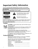 Preview for 2 page of RCA CC635 User Manual