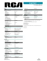 Preview for 2 page of RCA D32F750T Technical Specifications