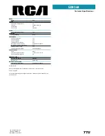 Preview for 2 page of RCA E09344 Specifications