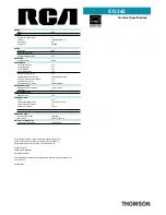 Preview for 2 page of RCA E13342 Specifications