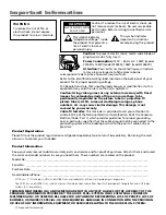 Preview for 2 page of RCA F27650 User Manual