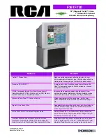 Preview for 1 page of RCA F36TF720 Brochure & Specs