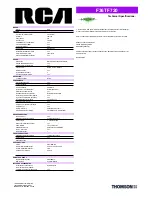 Preview for 2 page of RCA F36TF720 Brochure & Specs