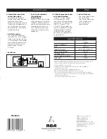 Preview for 4 page of RCA Home Theatre P52926S Brochure & Specs