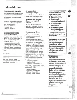 Preview for 2 page of RCA L2B115GEL Use And Care Manual