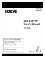 RCA LED46A55R120Q User Manual preview