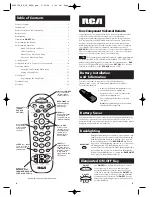 Preview for 2 page of RCA RCR412S User Manual