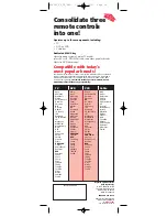 Preview for 16 page of RCA RCU300 - RCU 300 Universal Remote Control User Manual